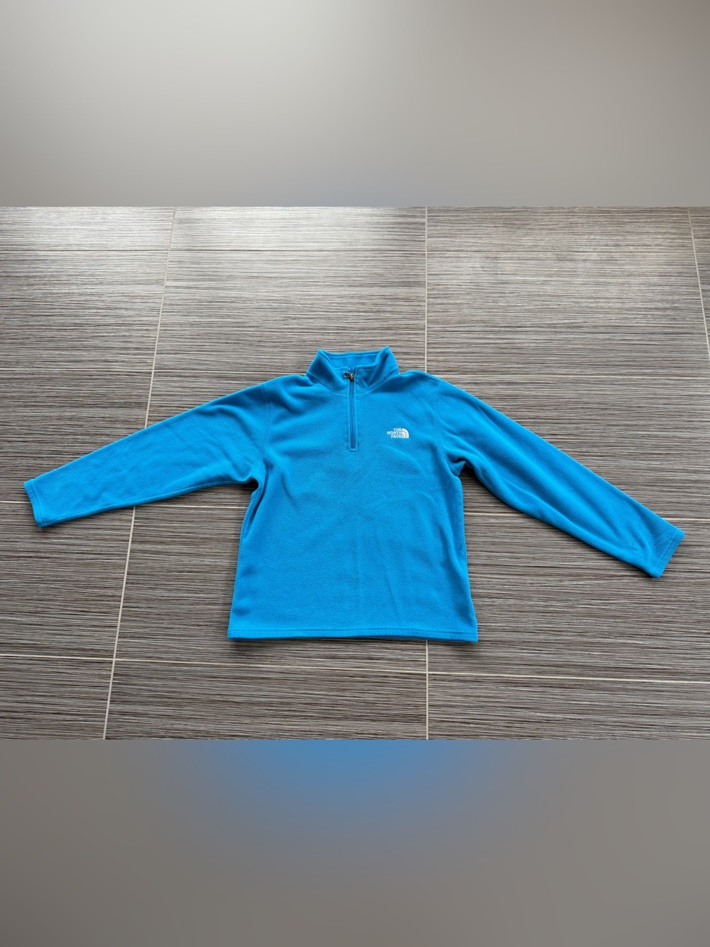 The North Face Bright Blue Kids' Quarter-Zip Fleece Pullover